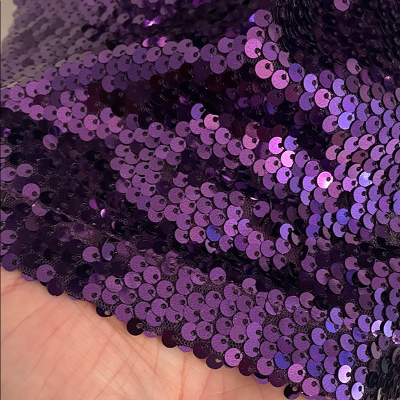 Allegra K Shimmering Purple Sequin dress nwt XL - Picture 5 of 12